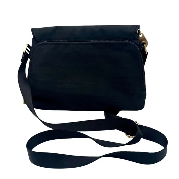 Baggallini Black Crossbody Bag Purse Gold-Tone Accents Travel Accessory - Picture 2 of 9